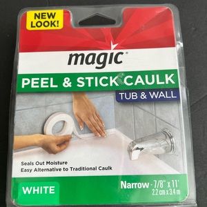 Weiman Magic Peel & Stick Caulk Strip Mldg Tub Wl 7/8in X 11ft